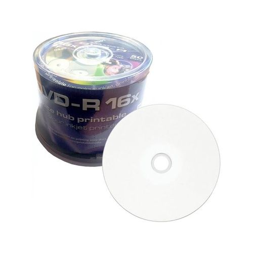 TRAXDATA OPTIČKI MEDIJ DVD-R 16X CAKE 50 WHITE FULL PRINTABLE slika 1