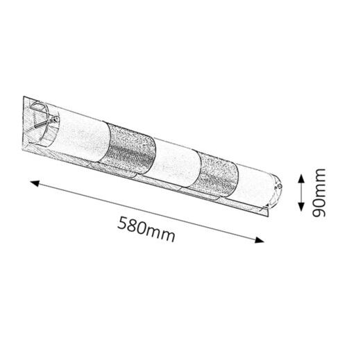 Rabalux Periodic lampa E14 3x40W, hrom Kupatilska rasveta slika 2