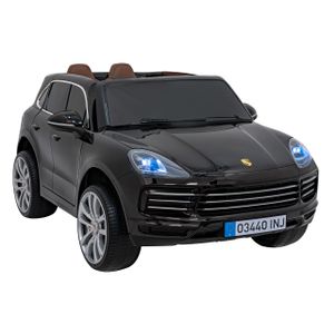 Licencirani auto na akumulator Porsche Cayenne S - crni/lakirani