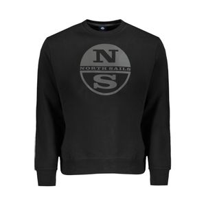 NORTH SAILS MEN'S BLACK ZIP-UP SWEATSHIRT