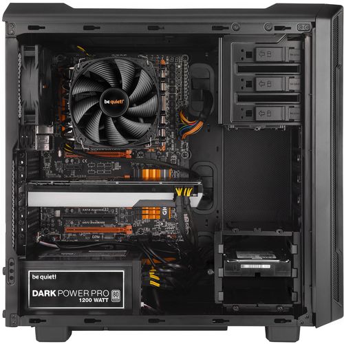 be quiet! BG036 PURE BASE 500 Metallic Gray, MB compatibility: ATX / M-ATX / Mini-ITX, Two pre-installed be quiet! Pure Wings 2 140mm fans, Ready for water cooling radiators up to 360mm slika 5