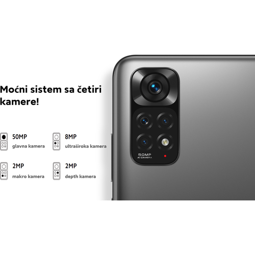 Xiaomi mobilni telefon Redmi Note 11 4GB/64GB/siva slika 11