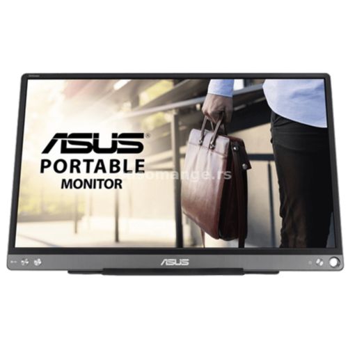 Asus monitor 15.6" ZenScreen MB16ACE  IPS 1920x1080 60Hz 5ms GtG USB C prenosni tamno siva slika 1