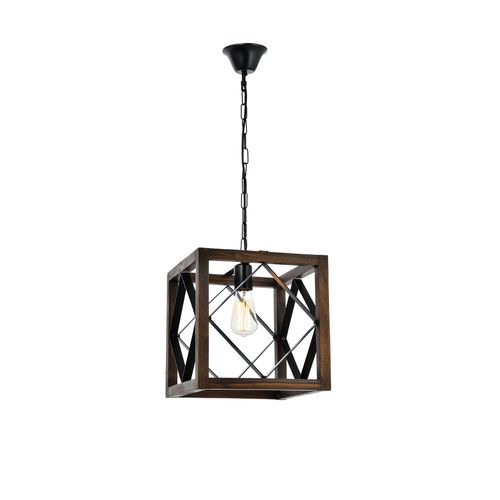 Zikzak Büyük Ceviz Rustik Sarkıt Walnut
Black Chandelier slika 2