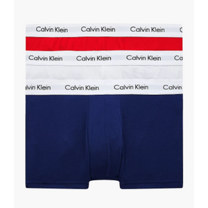Calvin Klein 3 Pack Low Rise Trunks - Cotton Stretch 0000U2664GI03