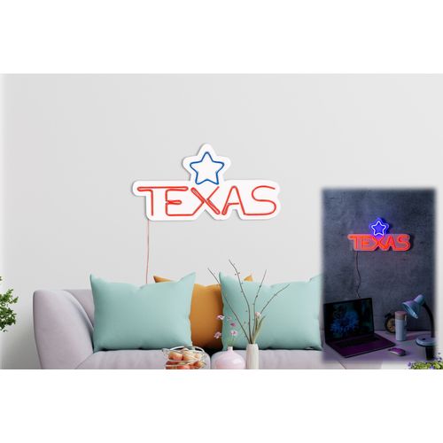 Wallity Ukrasna plastična LED rasvjeta, Texas Lone Star Blue slika 11