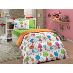 Meow - Orange Orange
White
Yellow
Blue Poplin Single Quilt Cover Set