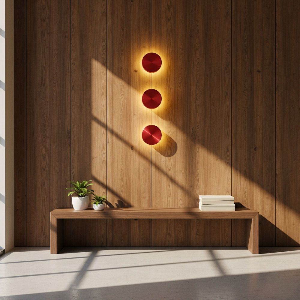 Zidna Lampa Aura - 15520 - S - K, boje: Crvena slika 2