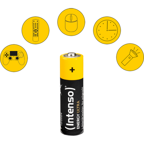 (Intenso) Baterija alkalna, AA LR6/4, 1,5 V, blister 4 kom - AA LR6/4 slika 2