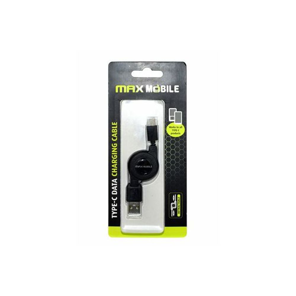 MAXMOBILE DATA KABEL MICRO USB samouvlačni crni slika 1