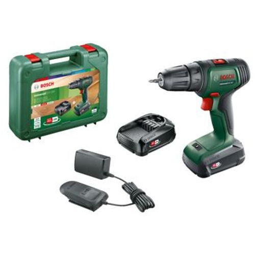 Bosch odvijač-bušilica aku UniversalDrill 18V (2x1,5 Ah) + AL 1810 CV  slika 1