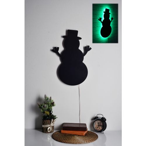 Wallity Ukrasna LED rasvjeta, Snowman 2 - Green slika 1