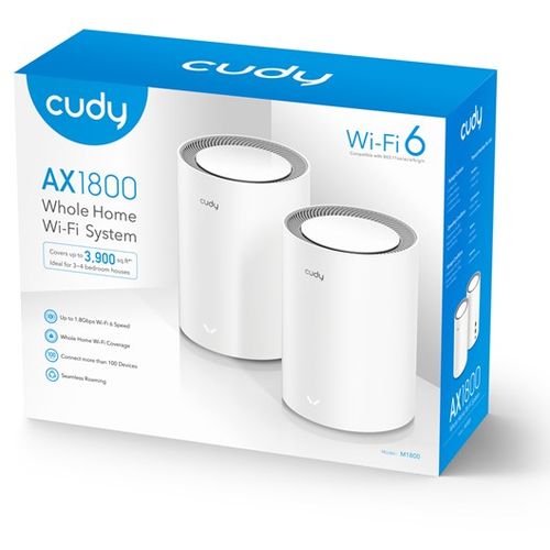 Wireless range extender CUDY M1800, AX1800 Wi-Fi 6 Mesh Solution, 2-pack slika 1