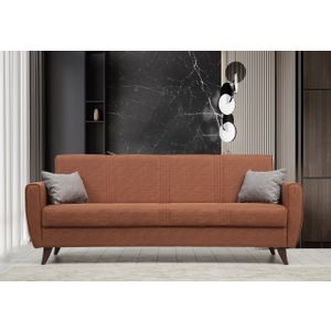 Atelier Del Sofa Zaden - Tile Red Tile Red 3-Seat Sofa-Bed