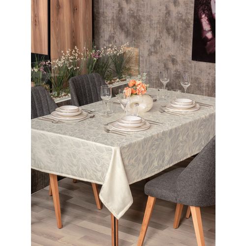 Lavinia 160 - Cream Cream Tablecloth slika 1