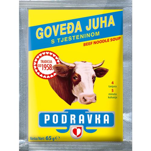 Podravka Goveđa juha s tjesteninom u vrećici 65 g slika 1