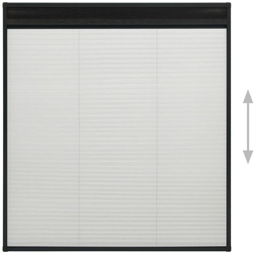 Zaslon protiv insekata za prozore antracit 130x100 cm aluminij slika 14