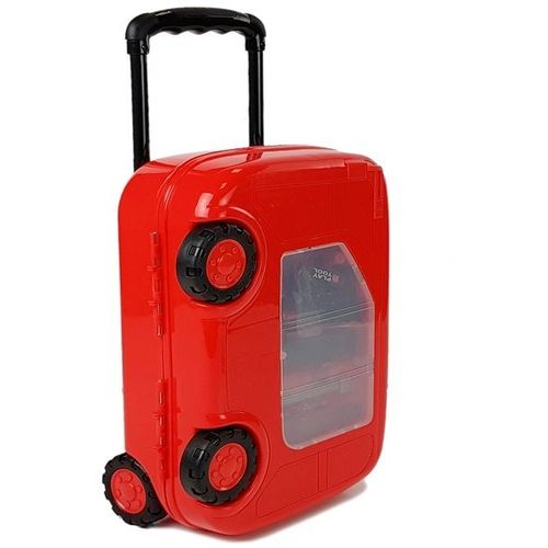 DIY set alata u koferu na kotačima crveno-crni slika 5