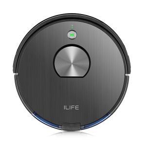 Robotski usisavač ILIFE A10s Robot Vacuum Mop, 2000 Pa, laserska navigacija i mapiranje, 2-u-1 četka s valjkom za tvrde podove, SmartLife app