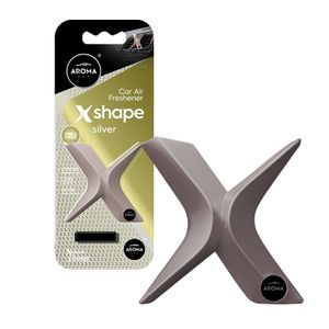 MIRIS ZA AUTO AROMA CAR X-SHAPE SILVER (VENTILACIJA)