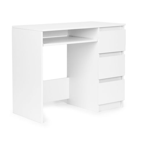 modernhome radni stol - bijeli 90x45 cm slika 4