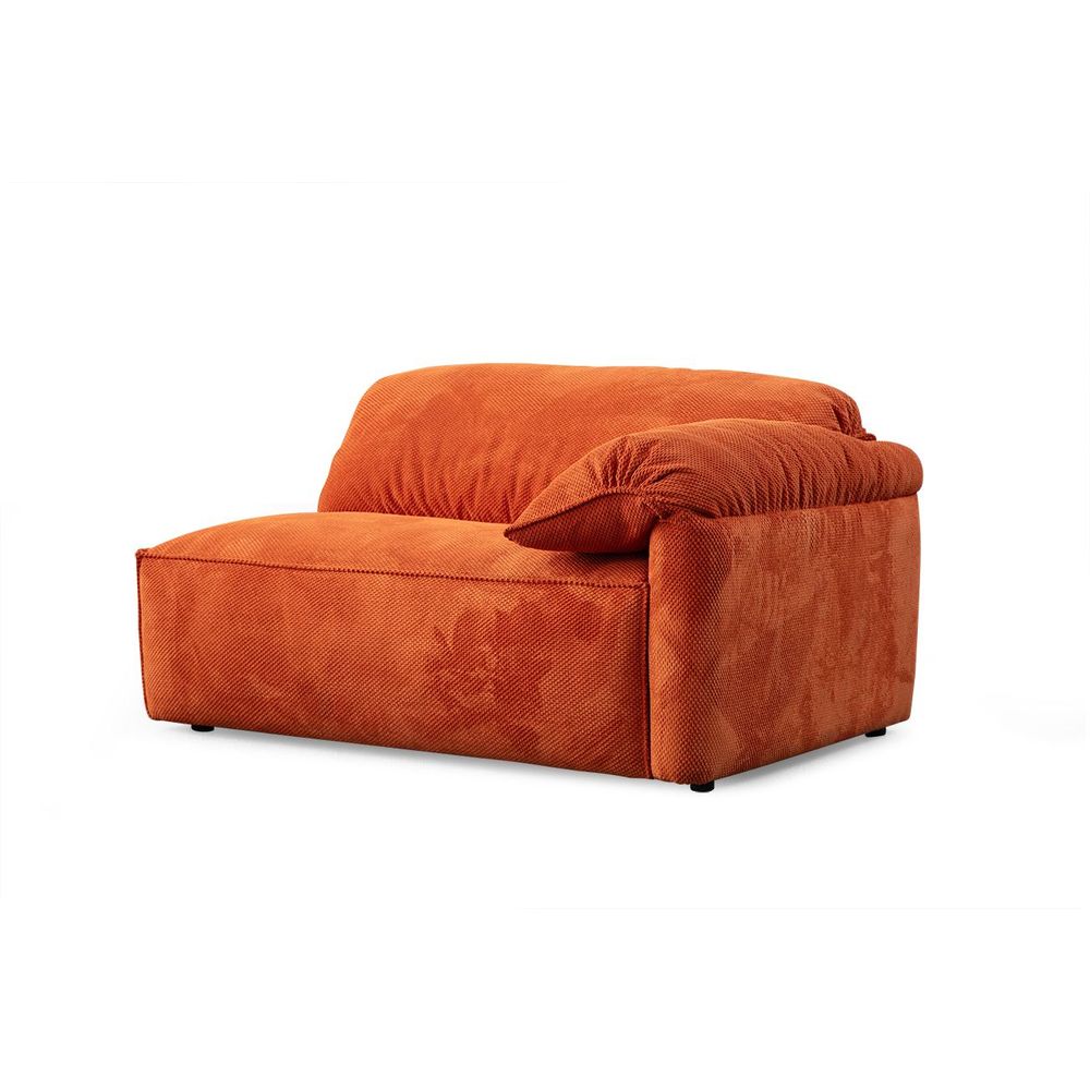 Ugaona sofa Flamingo Corner 3 (L1+O1+C+1,5R) - boje: krem narančasta slika 3