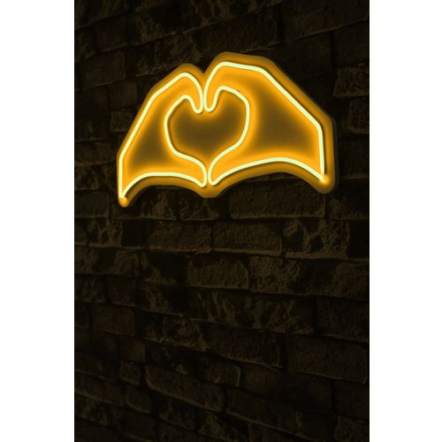 Wallity Ukrasna plastična LED rasvjeta, Sweetheart - Yellow slika 9