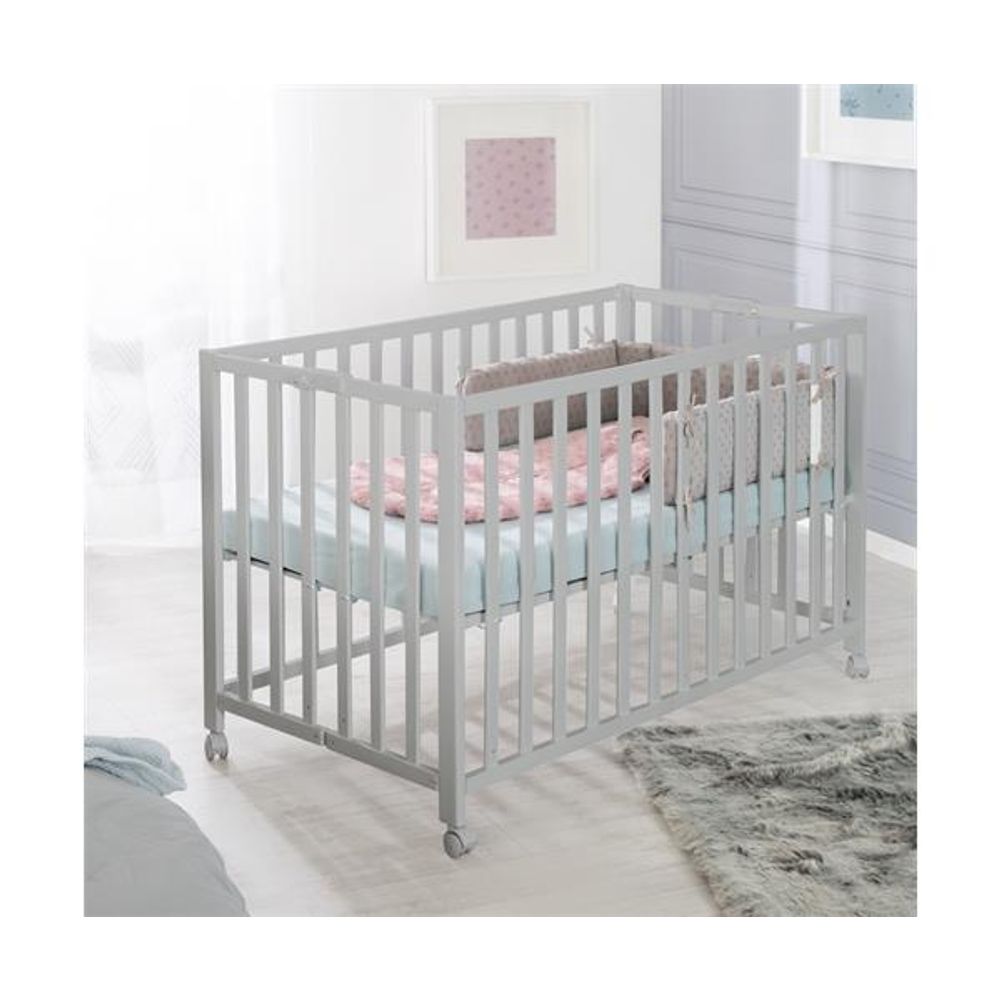  Roba Kids Sklopivi krevetac 60x120 cm, Sivi slika 6