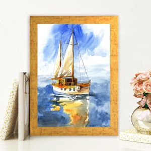 AC780192925 Multicolor Decorative Framed MDF Painting