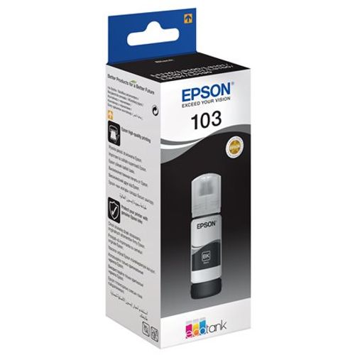 Tinta Epson 103, C13T00S14A, EcoTank, Black, ink bottle  slika 1