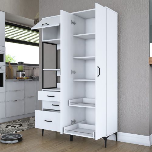 JE142 - 3106 White Multi Purpose Cabinet slika 8