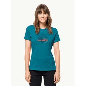 Ženska majica HIKING S/S GRAPHIC T W T-shirt - PLAVA