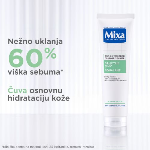 Mixa gel za čišćenje lica protiv ​nepravilnosti  slika 4