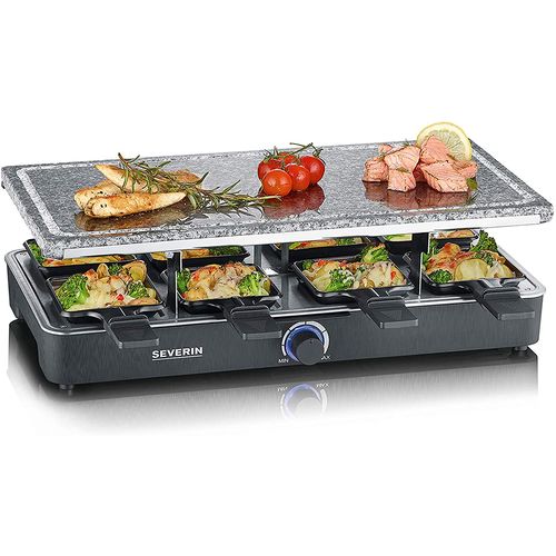 Severin Raclette Party Grill kameni s 8 mini tava, RG 2372 slika 1