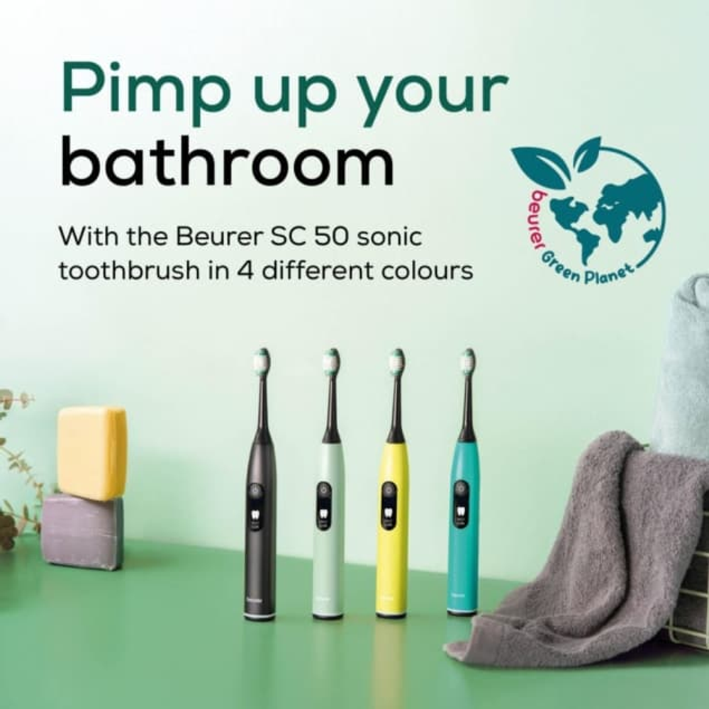 Beurer Električna četkica za zube SC 50 Splashy Lemon GP slika 9
