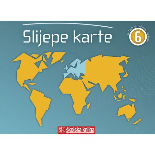 SLIJEPE KARTE 6 - slijepe karte za šesti razred osnovne škole slika 1