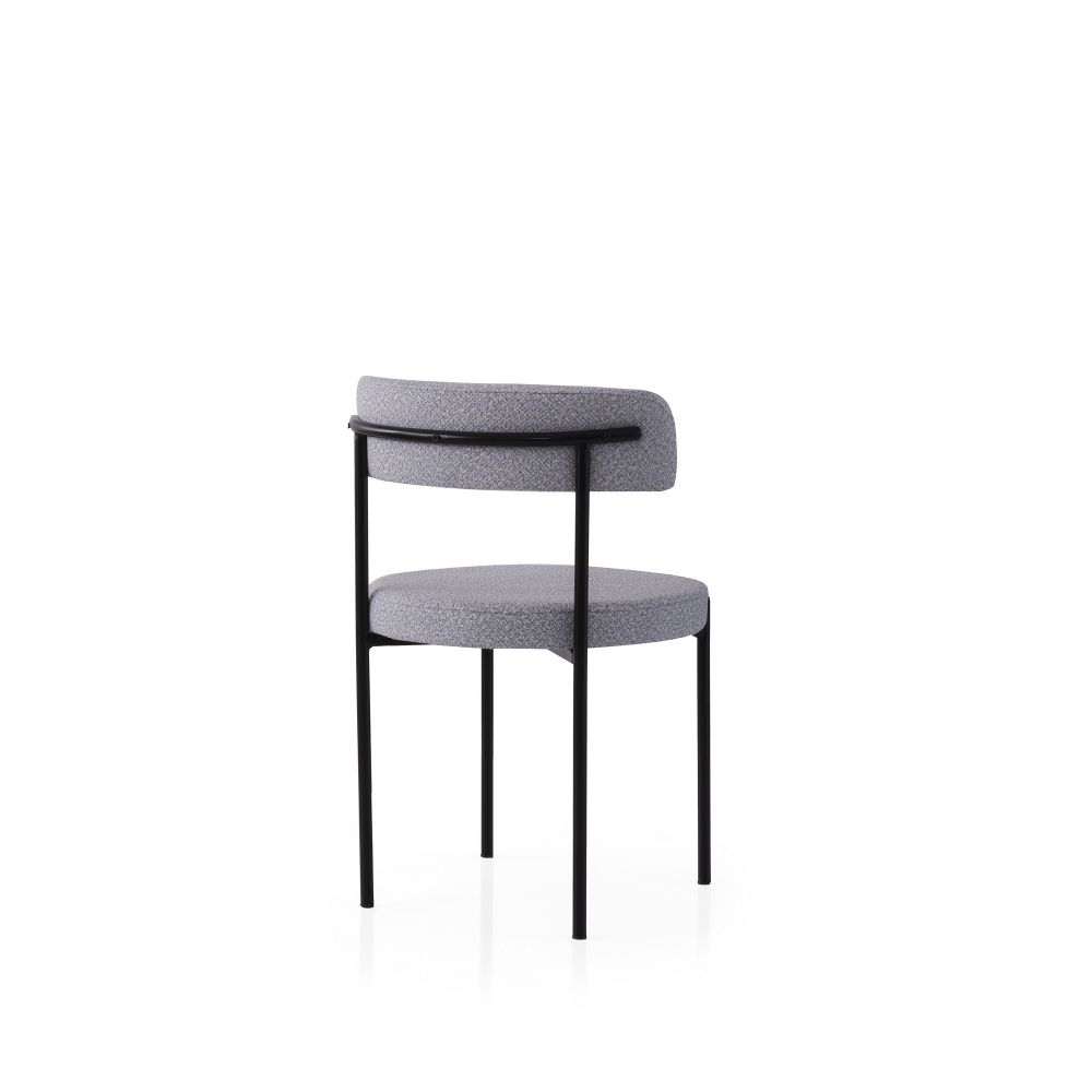 Gını - 4013 V2 Crni i Tamno Sivi Set Stolica (2 Komada) slika 3