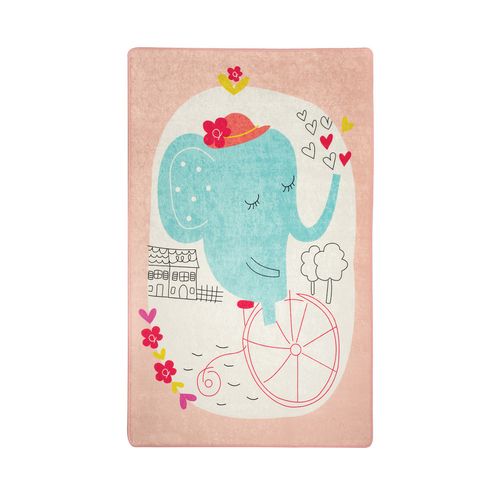 Conceptum Hypnose Tepih (140 x 190), Elephants Bike - Pink slika 2