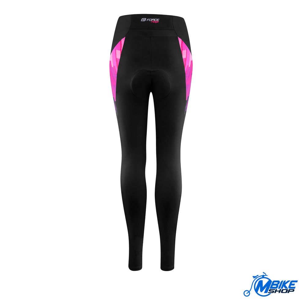 Force Hlače za biciklizam Lady With Pad Black/Pink slika 2