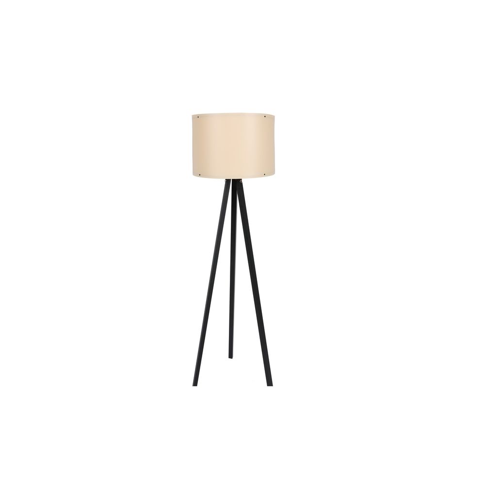Podna lampa "115" u crnoj boji sa MDF postoljem slika 2