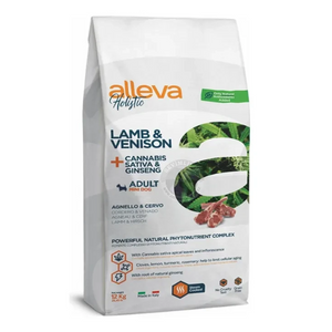 Alleva Holistic Dog Adult Lamb &amp; Venison + Hemp &amp; Ginseng Mini 12 kg