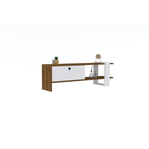 Woody Fashion Polica za TV GAYE, Gaye - Walnut, White slika 3