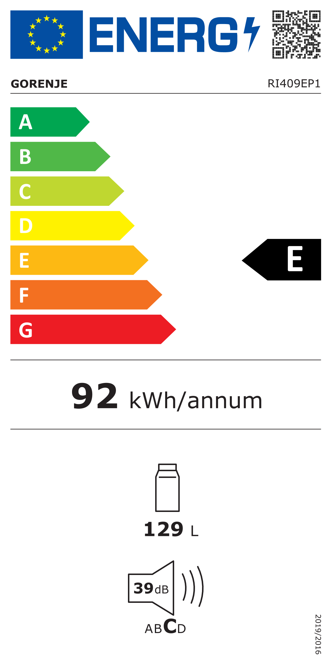 Energetski certifikat E