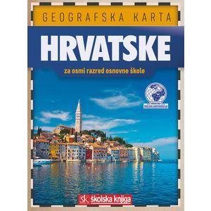 Geografska karta Hrvatske (1:900.000) - 8. razred OŠ