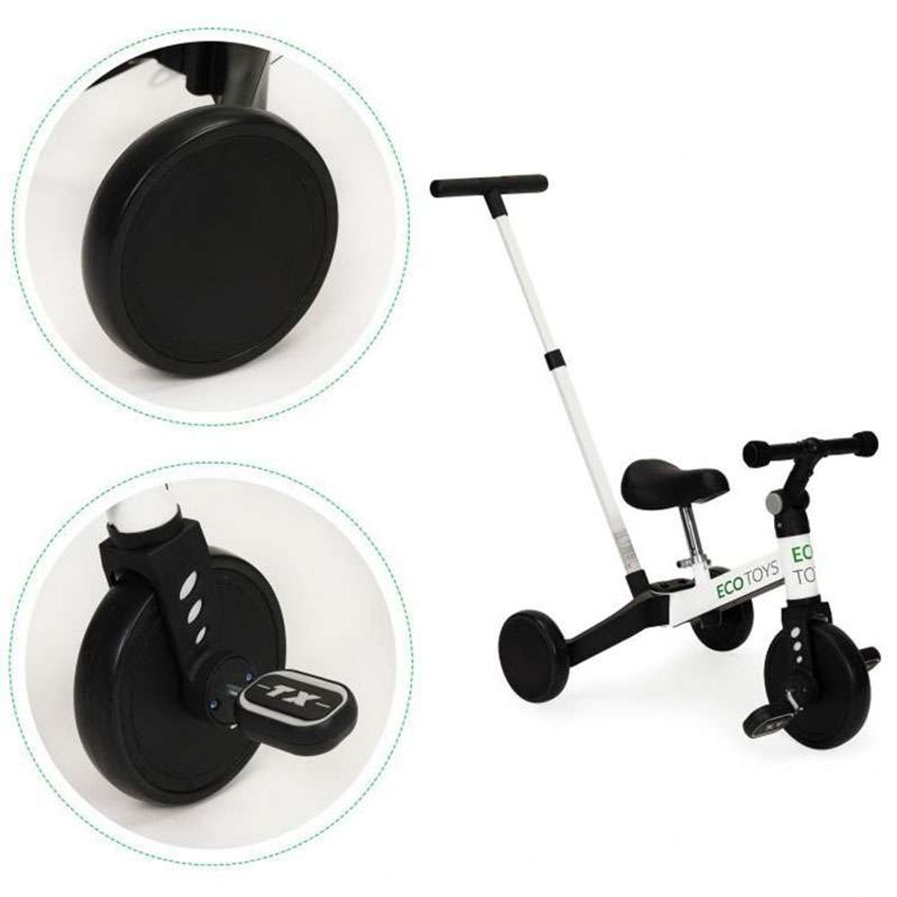 Eco Toys Tricikl 2U1, White slika 4
