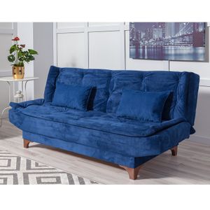 Atelier Del Sofa Kelebek-Tamno Plavi Trosed na RazvlaÄenje