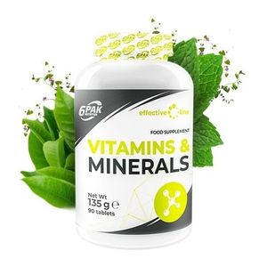 6PAK Vitamins i Minerals, 90 tableta