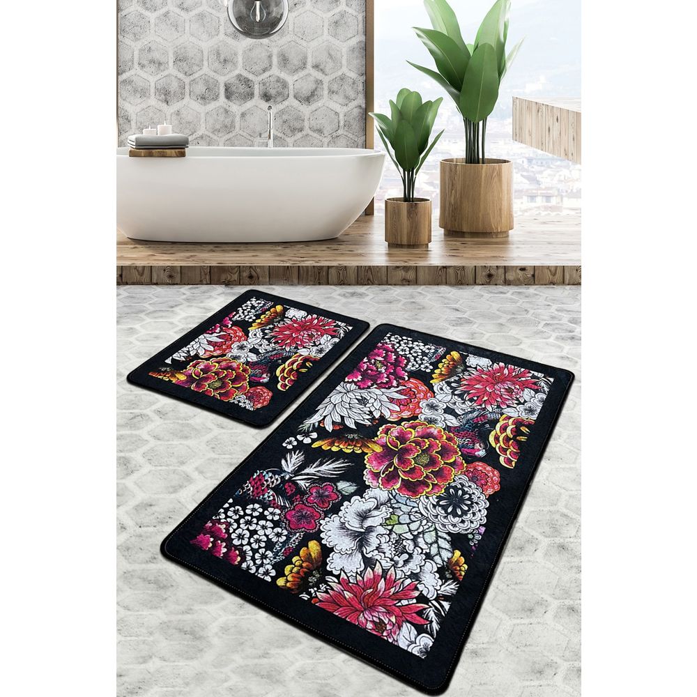 Set Kupatilskih Prostirki Floreale Djt Multicolor (2 Komada) slika 1