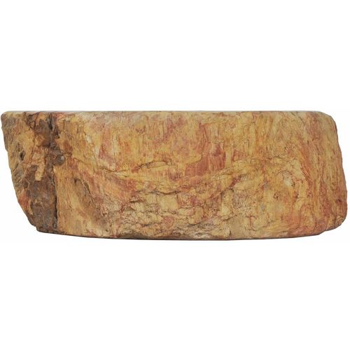 Umivaonik od fosilnog kamena 45 x 35 x 15 cm krem slika 11