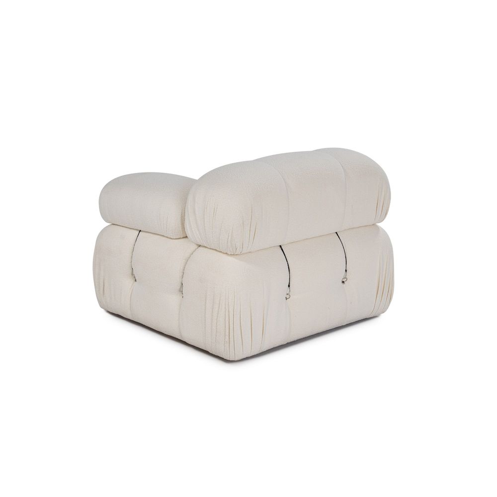 Bubble 1R - Bež Bijeli Sofa za Jednu Osobu slika 6